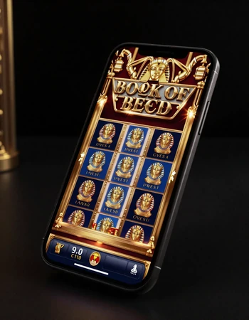 Realz Casino Mobile-Erfahrung auf Smartphone - Book of Dead Slot auf dem Handy spielen
